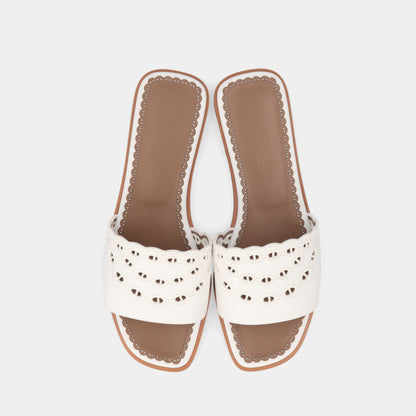 エルメス HERMES サンダル ガエル ホワイト