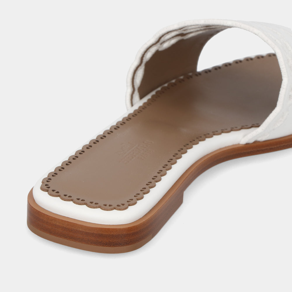 エルメス HERMES サンダル ガエル ホワイト