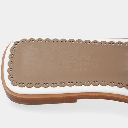 エルメス HERMES サンダル ガエル ホワイト