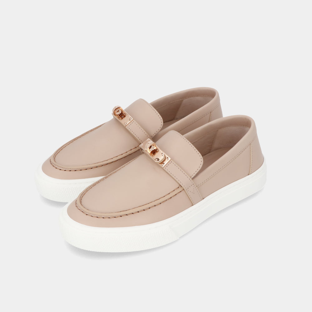 エルメス ゲーム スリッポン ベージュヌード レディース