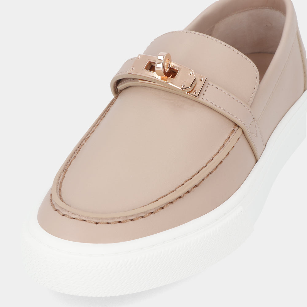 エルメス ゲーム スリッポン ベージュヌード レディース