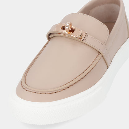 エルメス ゲーム スリッポン ベージュヌード レディース