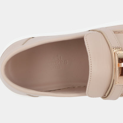 エルメス ゲーム スリッポン ベージュヌード レディース