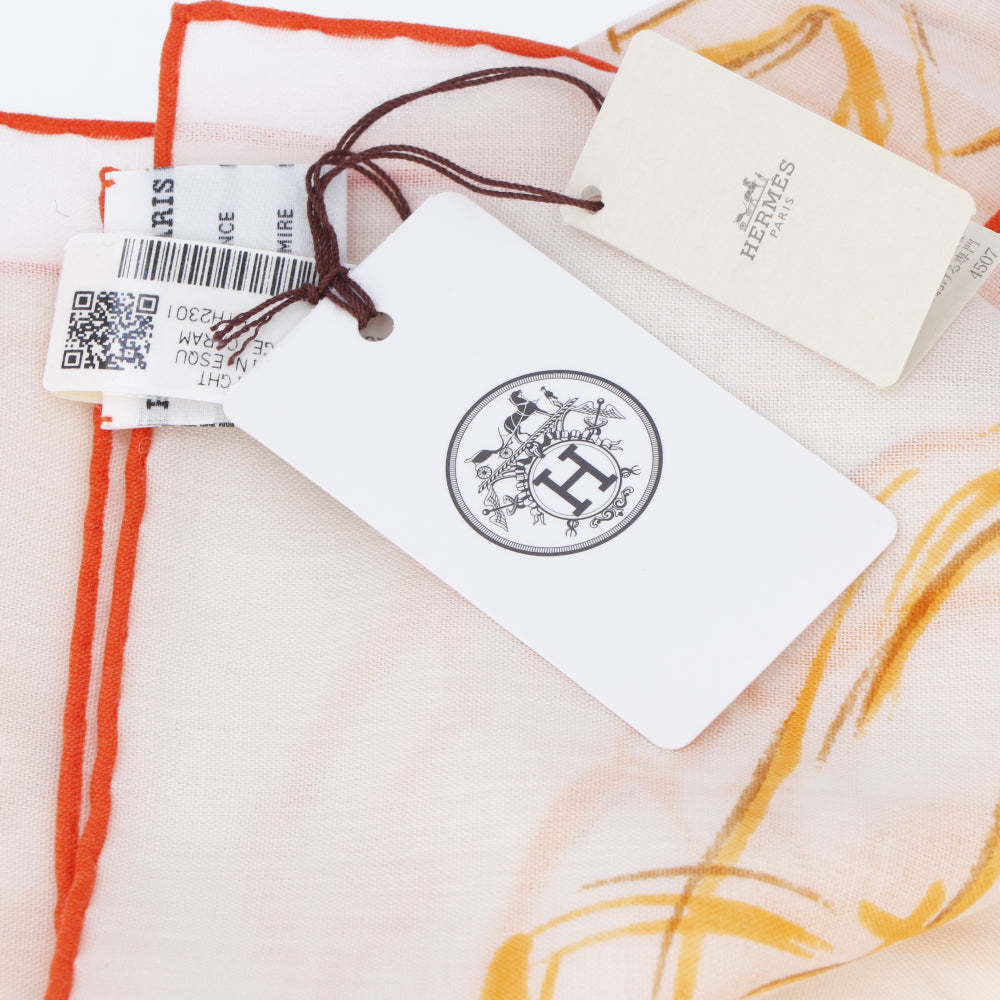 エルメス HERMES カレ90 スカーフ ホワイト系