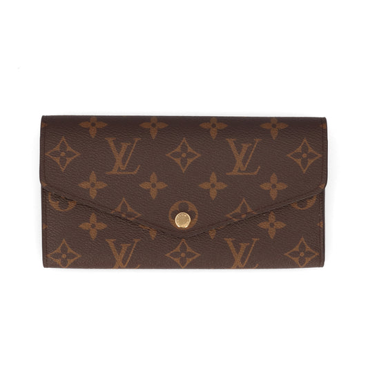 ルイ・ヴィトン LOUIS VUITTON LV M62235 ポルトフォイユ サラ 二つ折り長財布 ローズ バレリーナ モノグラム キャンバス レザー レディース 中古/Aランク
