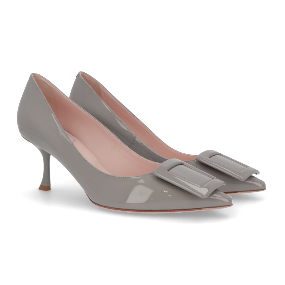 Roger Vivier ロジェ ヴィヴィエ パンプス グレー ブラック クリーム ポインテッドトゥ RVW61830690D1P