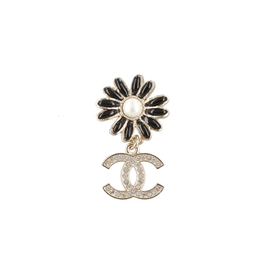 シャネル CHANEL AB9654 ピアス ブラック パール
