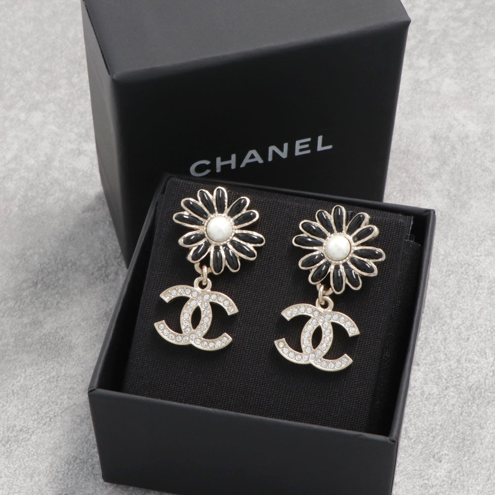 シャネル CHANEL AB9654 ピアス ブラック パール