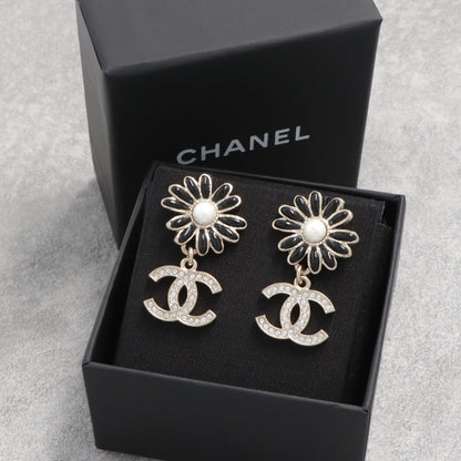 シャネル CHANEL AB9654 ピアス ブラック パール