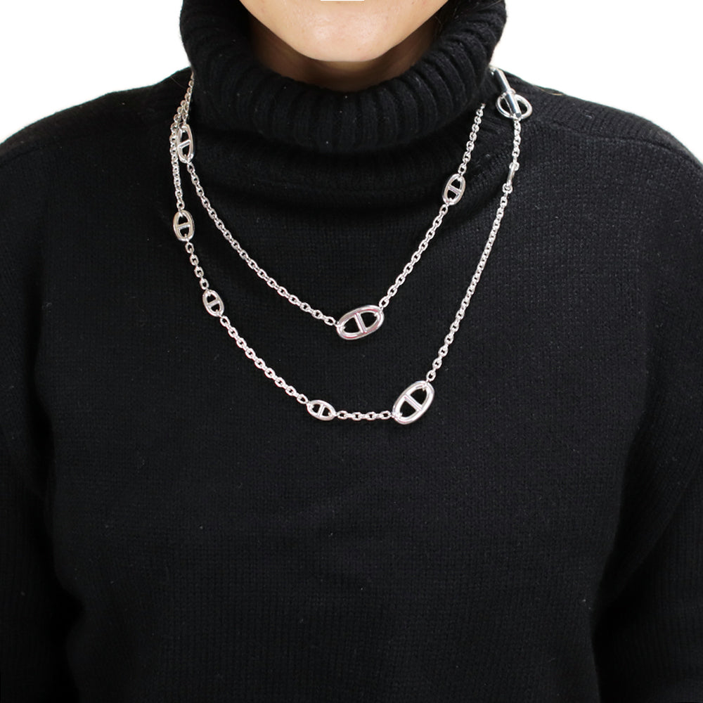 HERMES エルメス ロングネックレス ファランドール 120