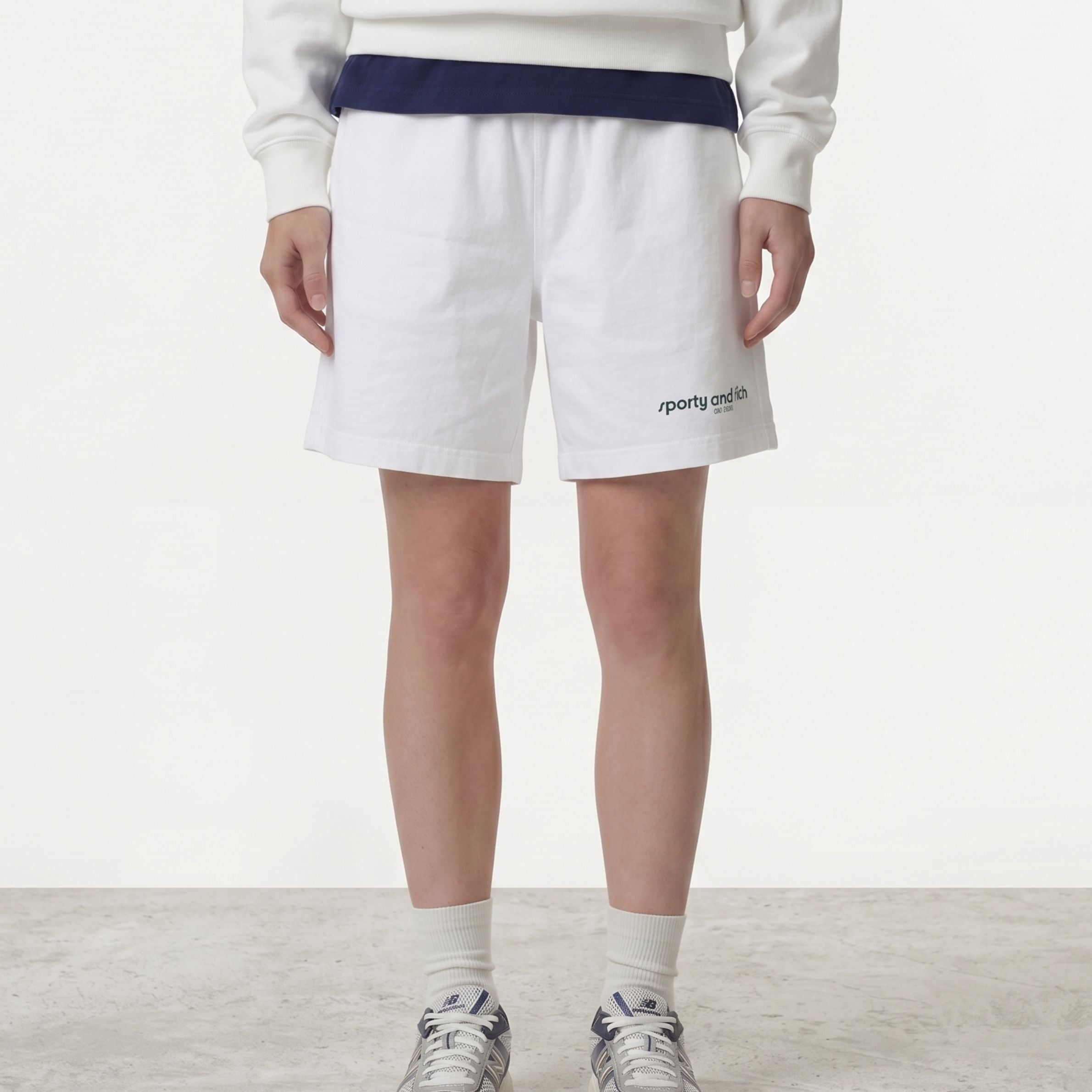 Sporty＆Rich ボトムス ショートパンツ ホワイト スポーツウェア